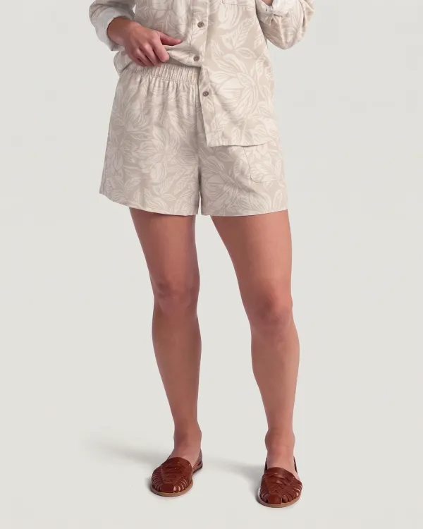 Free Fly Women's Sullivan's Short Nolia Floral Print Stone