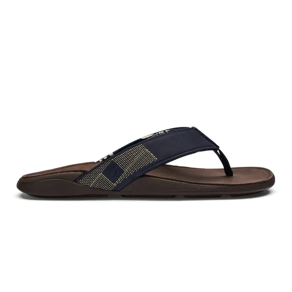 Olukai TUAHINE - M Trench Blue/Dark Wood