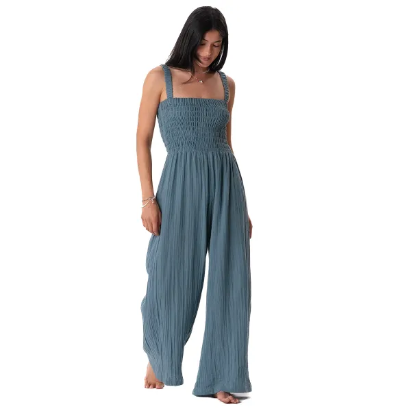 Lotus and Luna Sundial Jumpsuit New Moon Blue