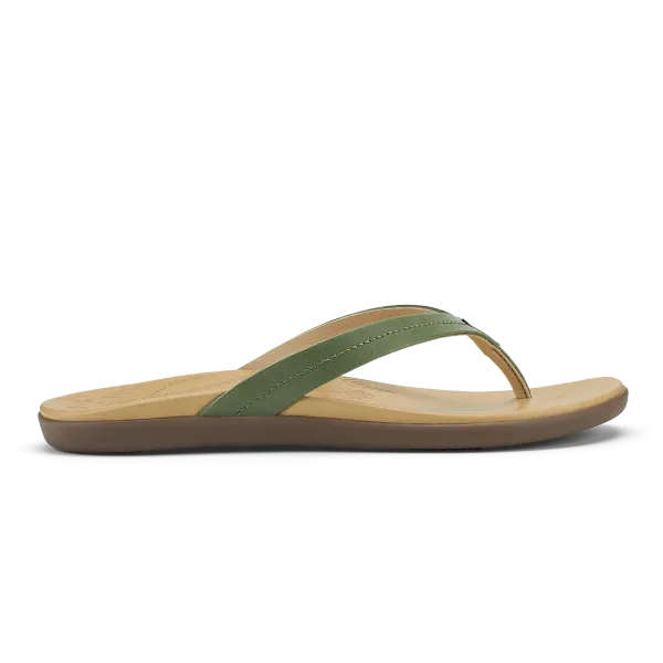 Olukai HONU - W Green Olive/Golden Sand